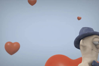 create love romantic valentines day logo intro