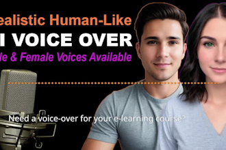 create realistic male or female ai voice over text to speech
