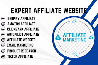 shopify affiliate marketing, affiliate website, clickbank, amazon affiliate,
