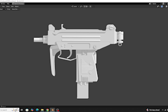 model 3d weapons for games or 3d printing