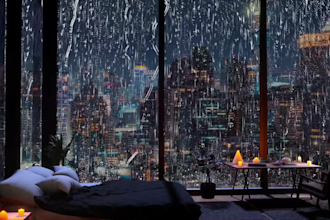 do amazing animated rain video