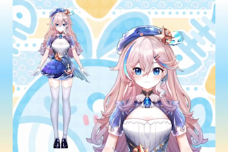 vtuber commission live2d 3d vtuber model rig vrchat anime vseeface dakimakura