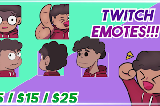 draw custom twitch and discord emotes