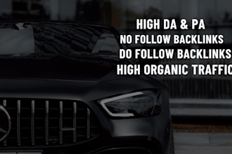 create manually niche specific high quality automotive backlinks