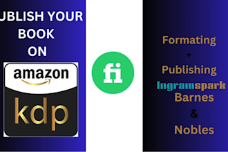 self help publishing, barnes and noble, format book for amazon