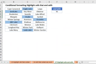help to setup any conditional format in excel