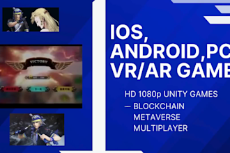 do a blockchain, metaverse, multiplayer VR unity game development ar support