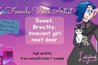 voice your sweet, breathy, girl next door character