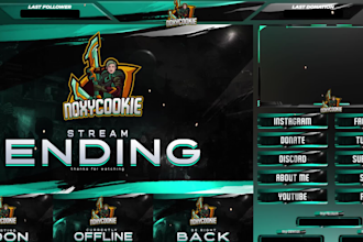 design animated stream overlays for twitch and kick