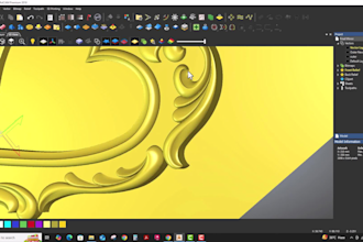 design high quality stl files for luxury cnc mirror frames