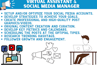 virtual assistant and social media manager