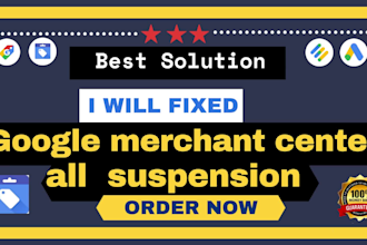 fixed google merchant center all suspend issues