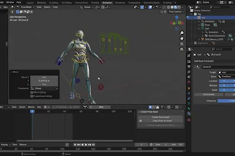 input skeleton model into any software, ik fk, iclone, facial bone, 3d armature