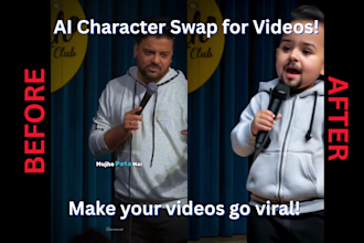 swap any character in your video with a any ai character