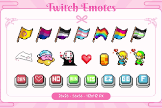 create pixel art emotes or channel points for your twitch channel