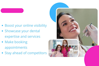 design dental website, medical, healthcare website homecare, and therapy website