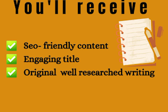 write seo food blogs and recipe articles