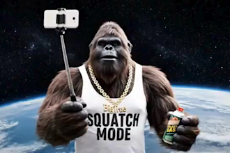 create ai bigfoot vlog ai videos of bigfoot acting like an ex  reality star