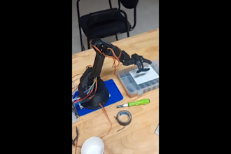 and code custom robotic arm projects using arduino or esp32