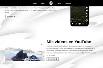 programación frontend de landing pages modernas y optimizadas en HTML, CSS y js