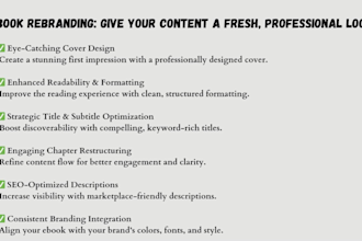 rebrand your ebook with a professional design and compelling new identity