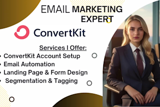 set up and optimize your convertkit email campaign templates tagging lead magnet