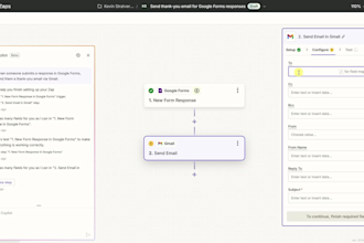 setup zapier and integromat,make to automate workflow