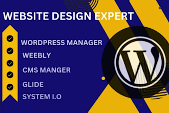 help you with your weebly, glide, system io, wordpress