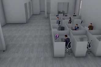 create  3d industrial animation factory walkthrough manufacturing process video