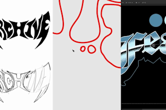 make unique y2k urban streetwear logo design for clothing brand tshirt typeface