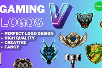 create creative unique gaming logo like fivem and minecraft