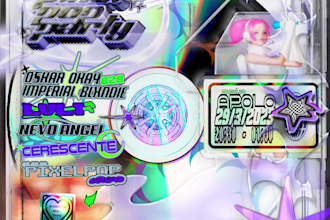 design an amazing hyper y2k aesthetic poster for your event