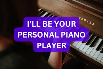 compose and make piano recording backing track of any song