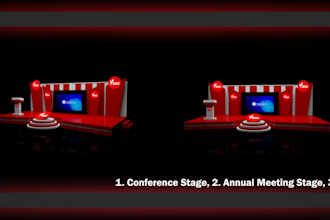 make 3d stage design for any program any occasion