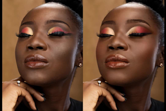 fix or retouch bad makeup with photoshop