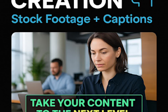 make eye catching ai videos with subtitles stock clips