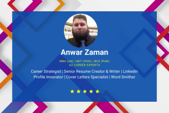 offer pro level resume and cover letter services with linkedin profile makeover