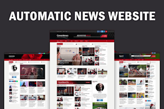 create an automated wordpress news website