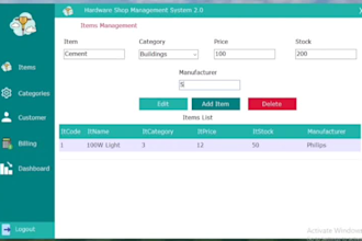 developed inventory management and point of sale software