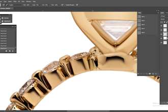 do jewelry retouching and color correction