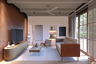 do interior design  and 3d visualization for your room