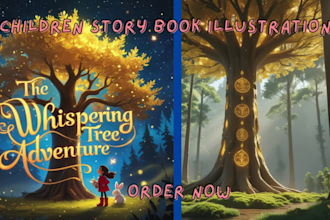 illustrate children story book illustration children story, book illustration
