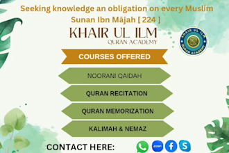 be your professional and experienced hafiz e quran teacher