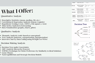 do quantitative and qualitative and decision making analysis
