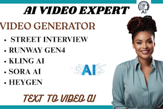 sora ai, kling ai, runway gen4, heygen, street interview