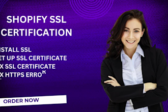 setup fix ssl certificate and https on shopify store