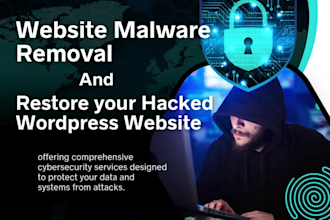 fix remove malware  and restore your hacked wordpress website