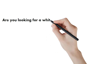 do whiteboard,hand show  animation for your book trailer