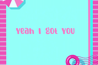 do lyric animation video