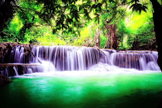 create relaxing music rain video for your channel